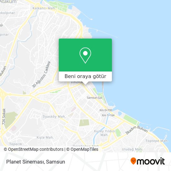 Planet Sineması harita