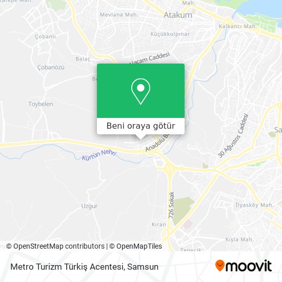 Metro Turizm Türkiş Acentesi harita