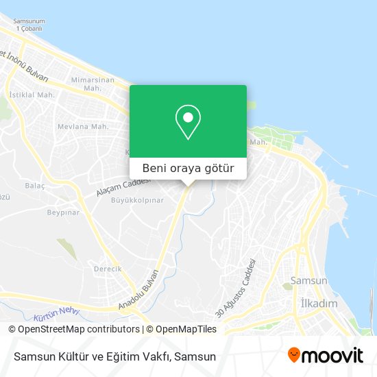 Samsun Kültür ve Eğitim Vakfı harita