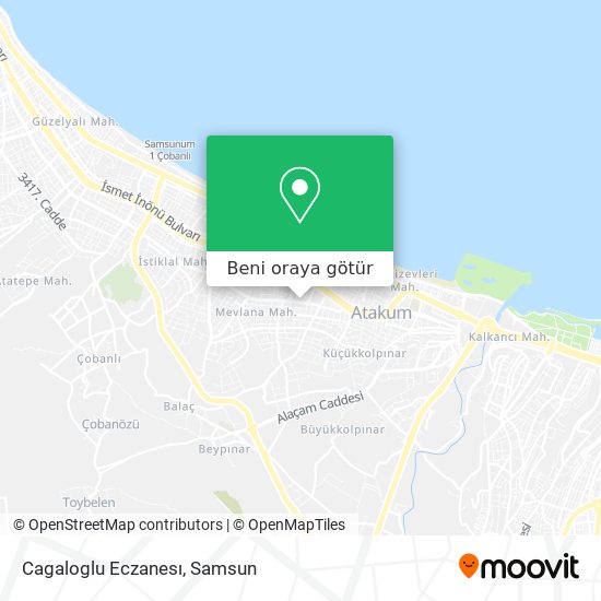 Cagaloglu Eczanesı harita
