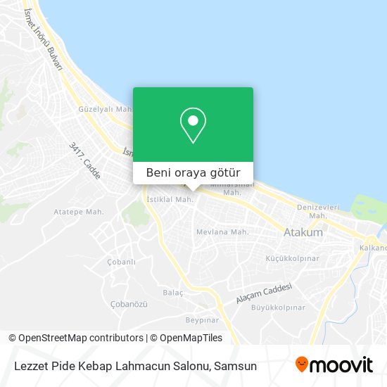 Lezzet Pide Kebap Lahmacun Salonu harita