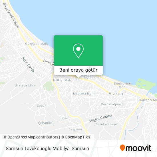 Samsun Tavukcuoğlu Mobilya harita