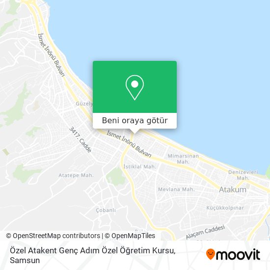Özel Atakent Genç Adım Özel Öğretim Kursu harita