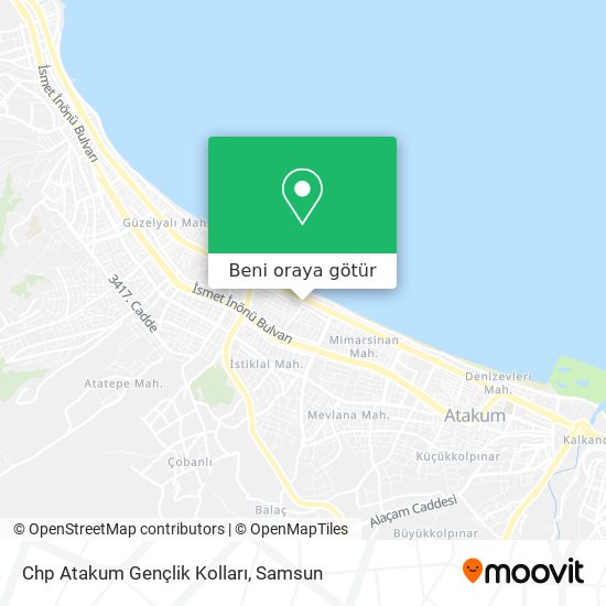 Chp Atakum Gençlik Kolları harita
