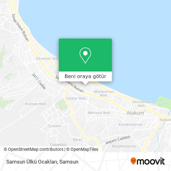 Samsun Ülkü Ocakları harita