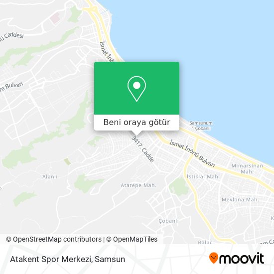 Atakent Spor Merkezi harita
