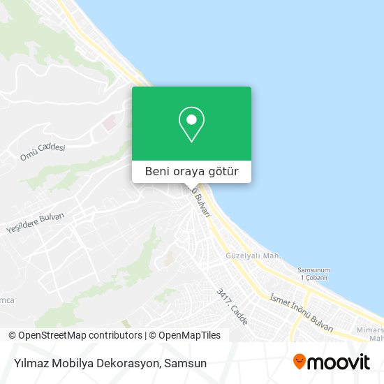 Yılmaz Mobilya Dekorasyon harita