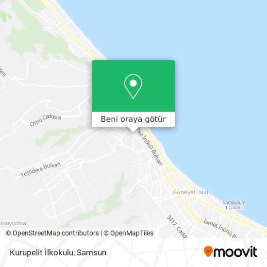 Kurupelit İlkokulu harita