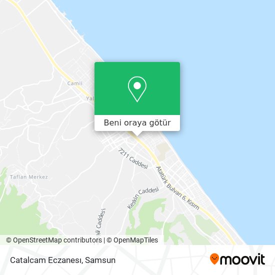 Catalcam Eczanesı harita