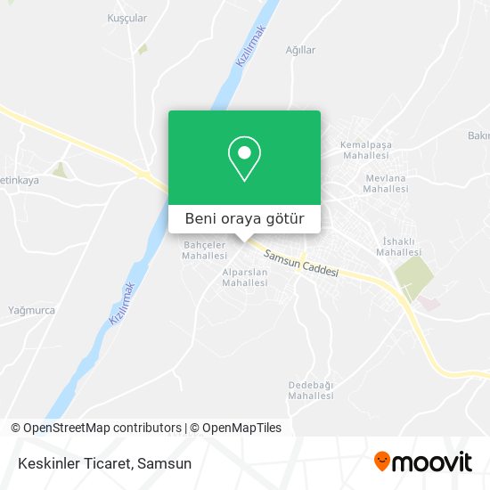 Keskinler Ticaret harita