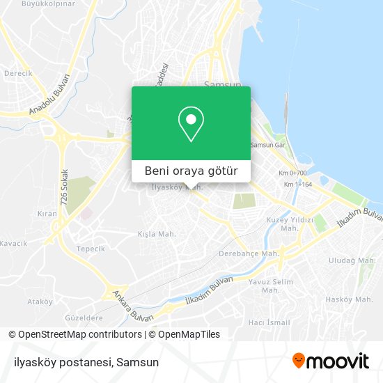 ilyasköy postanesi harita