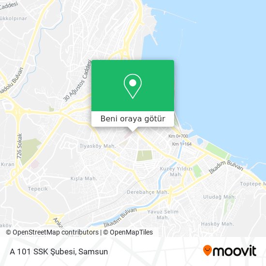 A 101 SSK Şubesi harita