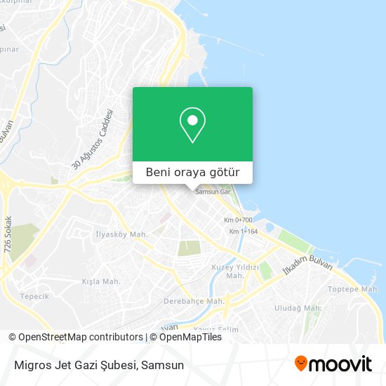 Migros Jet Gazi Şubesi harita