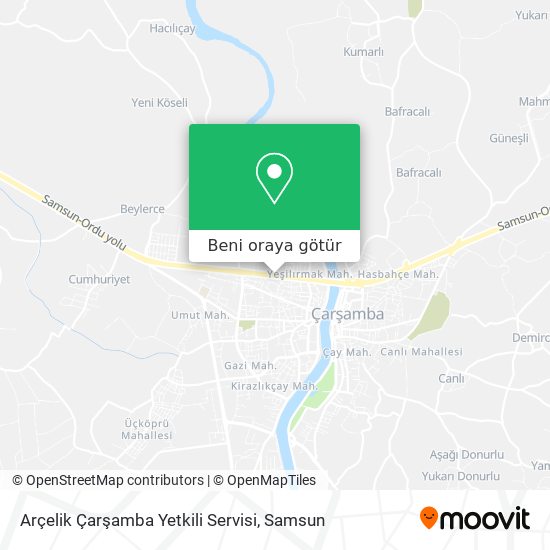 Arçelik Çarşamba Yetkili Servisi harita