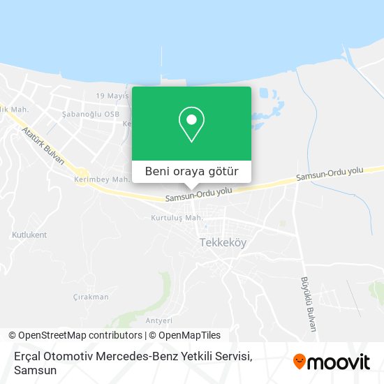 Erçal Otomotiv Mercedes-Benz Yetkili Servisi harita