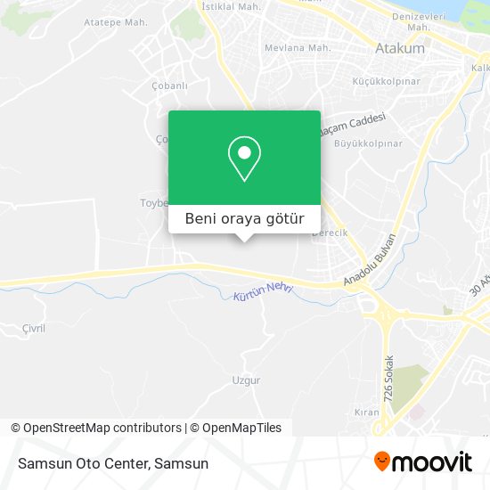 Samsun Oto Center harita