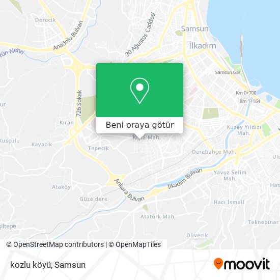 kozlu köyü harita