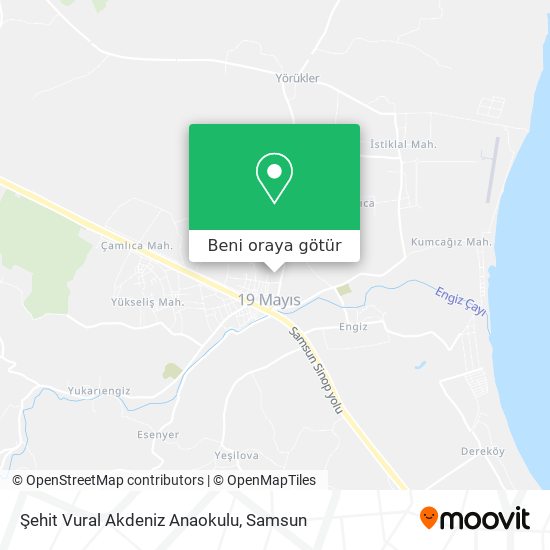 Şehit Vural Akdeniz Anaokulu harita