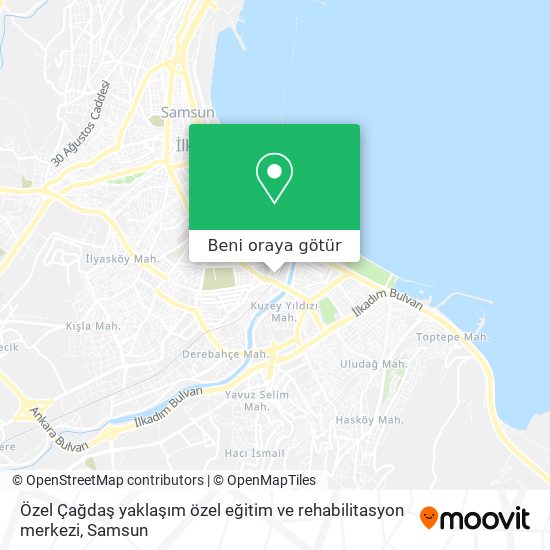 Özel Çağdaş yaklaşım özel eğitim ve rehabilitasyon merkezi harita