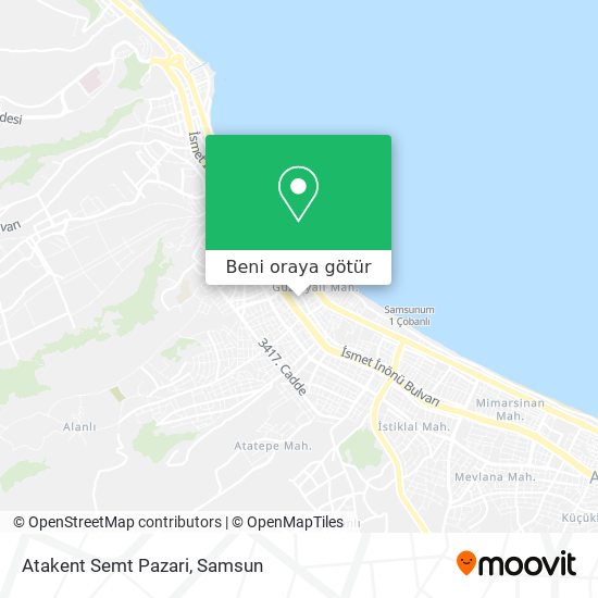 Atakent Semt Pazari harita
