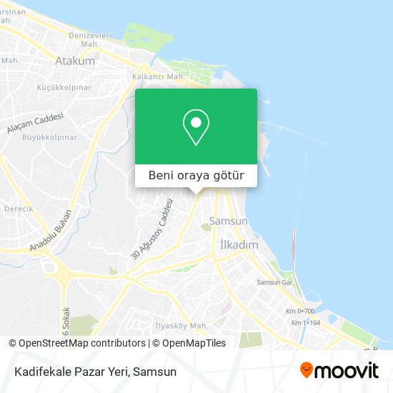 Kadifekale Pazar Yeri harita