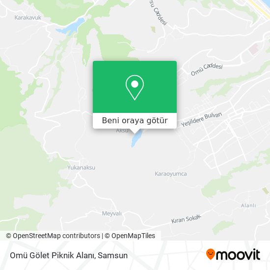 Omü Gölet Piknik Alanı harita