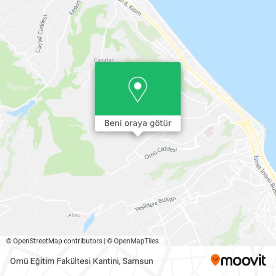 Omü Eğitim Fakültesi Kantini harita