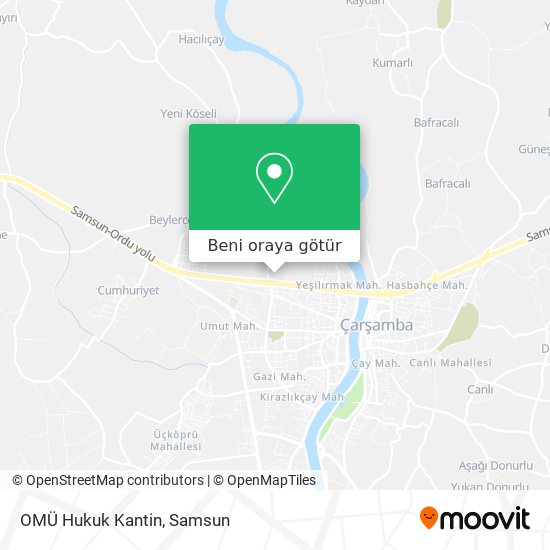 OMÜ Hukuk Kantin harita