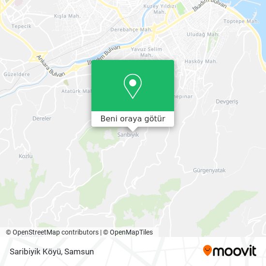 Saribiyik Köyü harita