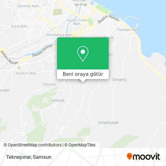 Teknepınar harita