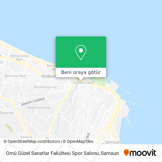 Omü Güzel Sanatlar Fakültesi Spor Salonu harita