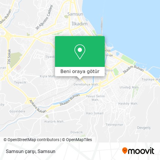 Samsun çarşı harita