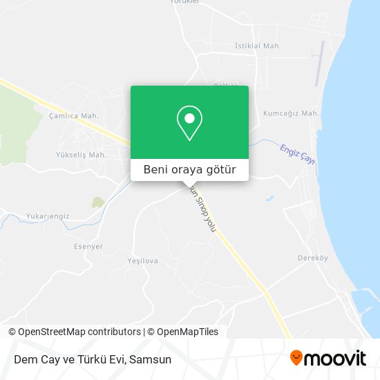 Dem Cay ve Türkü Evi harita