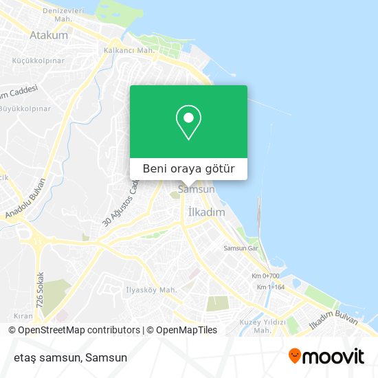 etaş samsun harita