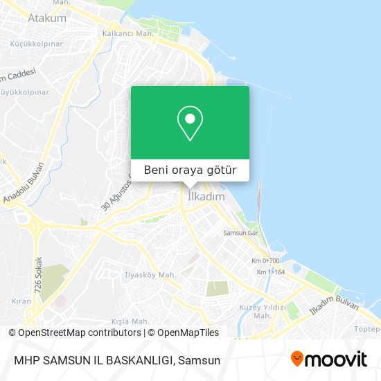 MHP SAMSUN IL BASKANLIGI harita