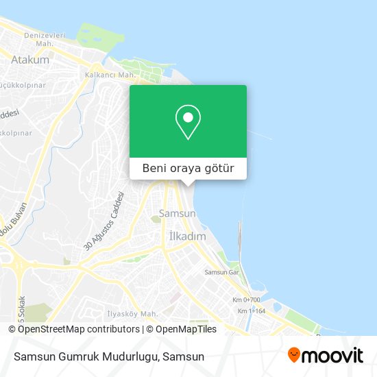 Samsun Gumruk Mudurlugu harita