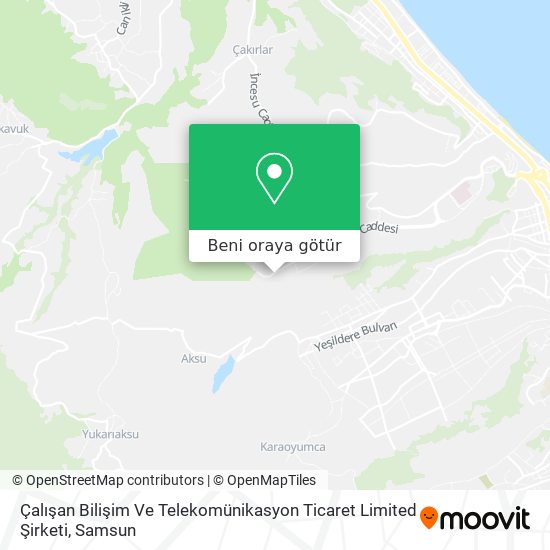 Çalışan Bilişim Ve Telekomünikasyon Ticaret Limited Şirketi harita