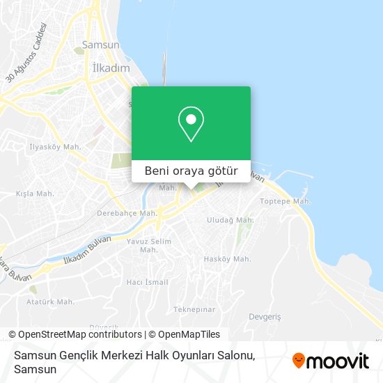Samsun Gençlik Merkezi Halk Oyunları  Salonu harita