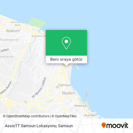 AssisTT Samsun Lokasyonu harita