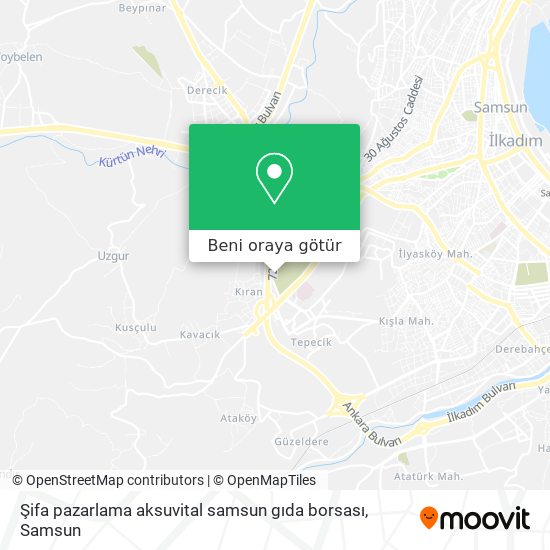 Şifa pazarlama aksuvital samsun gıda borsası harita