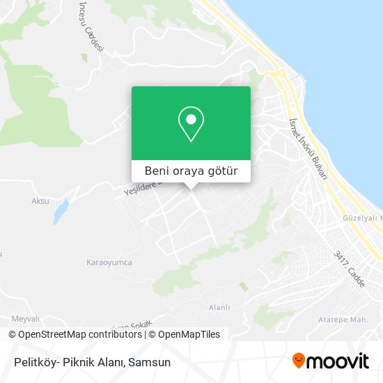 Pelitköy- Piknik Alanı harita