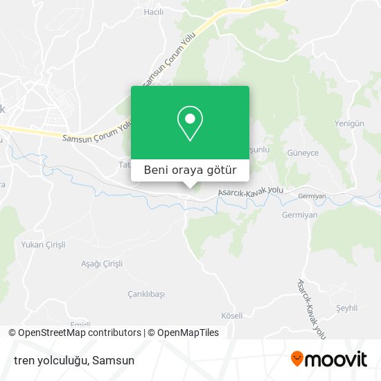 tren yolculuğu harita