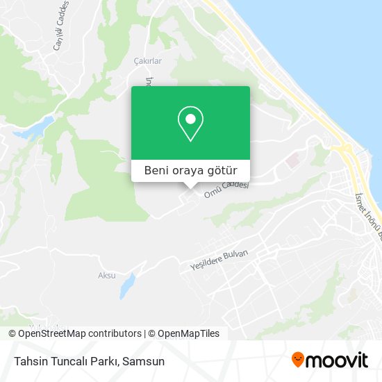 Tahsin Tuncalı Parkı harita