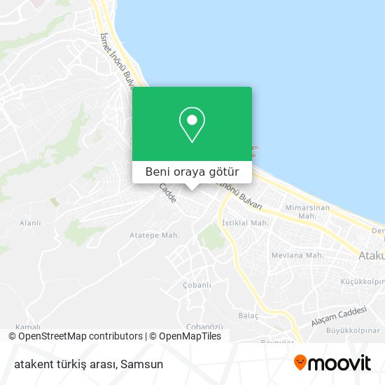 atakent türkiş arası harita