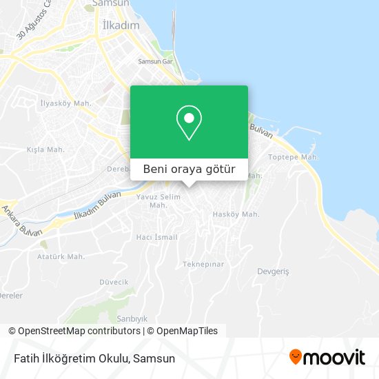 Fatih İlköğretim Okulu harita