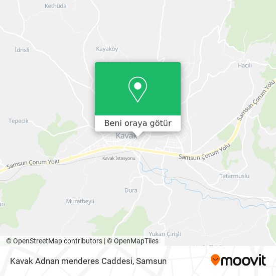 Kavak Adnan menderes Caddesi harita
