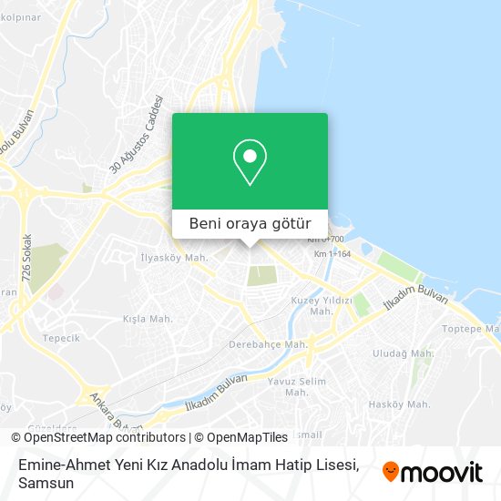 Emine-Ahmet Yeni Kız Anadolu İmam Hatip Lisesi harita