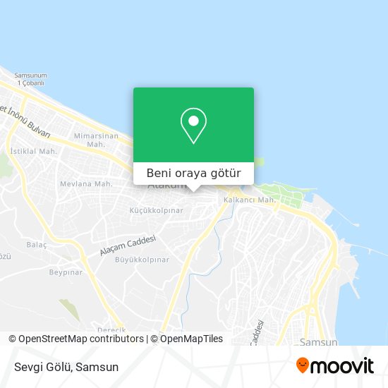 Sevgi Gölü harita