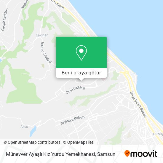 Münevver Ayaşlı Kız Yurdu Yemekhanesi harita