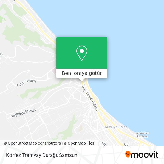 Körfez Tramvay Durağı harita